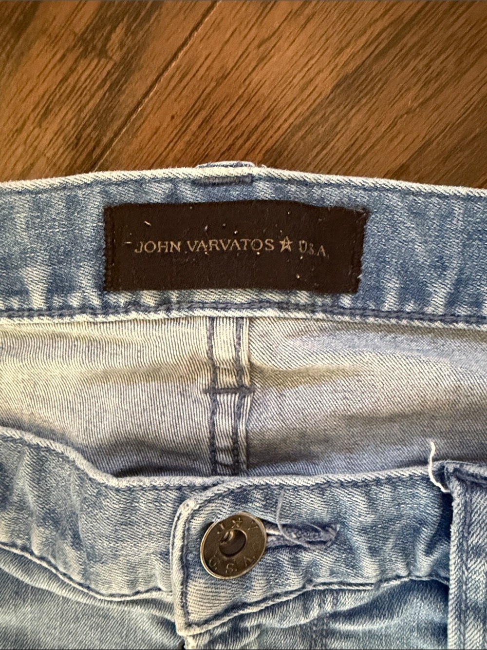 John Varvatos Light Blue Skinny Jeans - Picture 2 of 5
